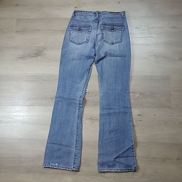 Abercrombie and Fitch Distressed Bootcut Jeans - Size 2 vintage - Picture 2 of 6